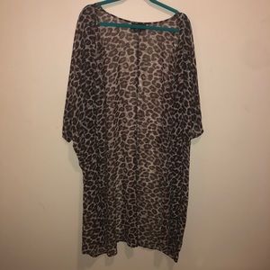 Animal Print Kimono